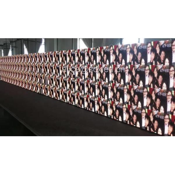 Flexible P4.81 Full Color Hanging LED Display , Rental Thin Exhibition Led Screen