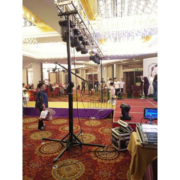 6m Crank Light Truss Stand Winch Lighting Stand For Show Easy Moving