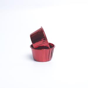 Buy cheap Compostable Aluminum Foil Cupcake Liners , Disposable Muffin Baking Cup product
