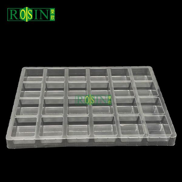 Customized 24 Cavity Plastic Chocolate Tray Food Grade PET For Transportation