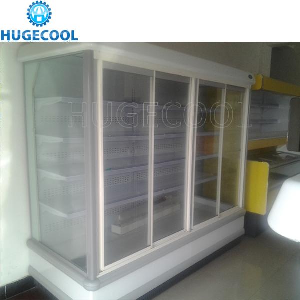 Supermarket Multideck Refrigerated Display Cabinet Customized Capacity