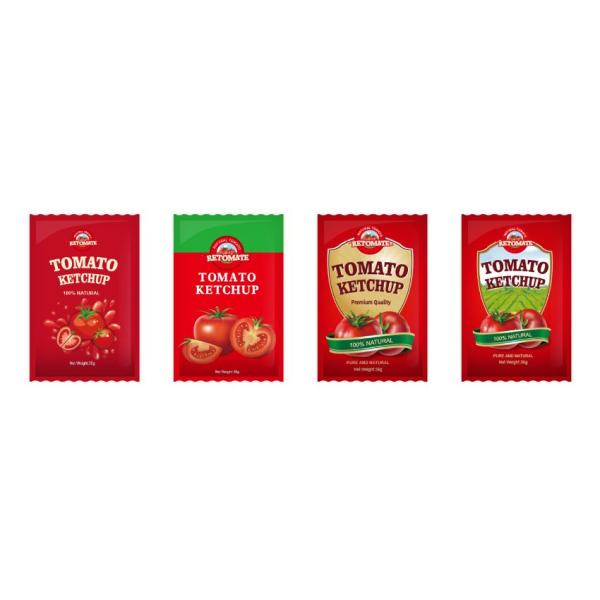 36g OEM Tomato Ketchup Sachet With Pure Natural Flavor Meets ISO HACCP BRC And FDA Standards