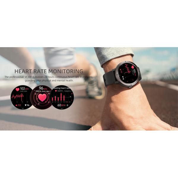 DM76 Sport Smart Watch GPS Ultra-thin 1.32'' AMOLED BT Call 50M Waterproof Compass Heart Rate
