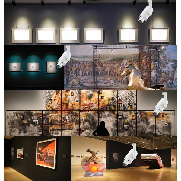 10W 28W LED Shapeable Track Spot Light With Magnetic Contour For Art Museum Gallery Exhibition