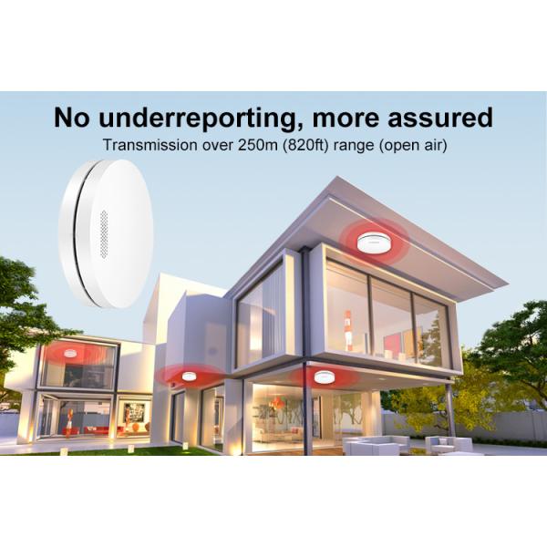 85 dB Wireless Smoke Alarms Detector Interconnected Home Smoke Detector Wiht CE TUV Certificates