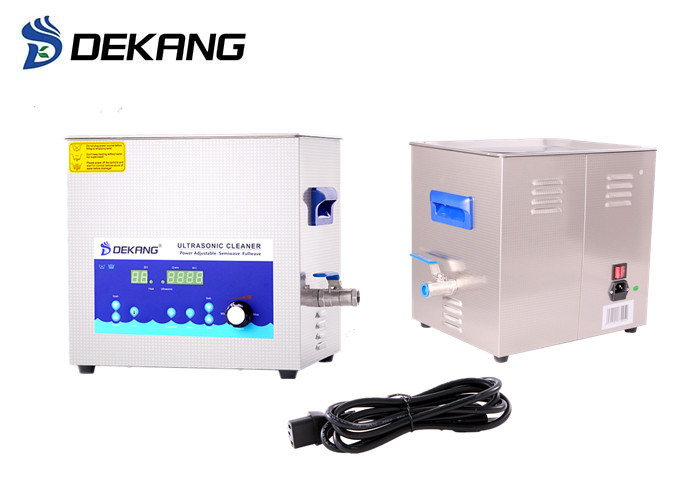 Low Noise 10L Ultrasonic Cleaning Bath Power Adjustable With Sweep Degass