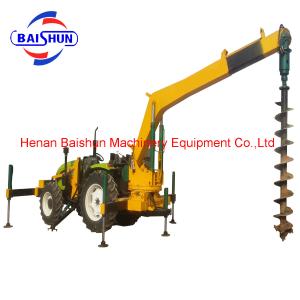 Top supplier pole erection machine digger for plantation