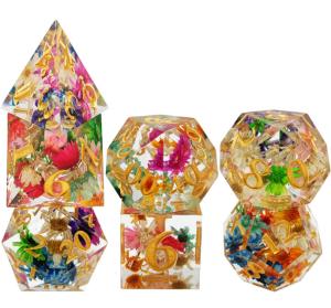 Buy cheap Wear Resistant Resin DND Dice Hand Pouring Polyhedral Sharp Edge product