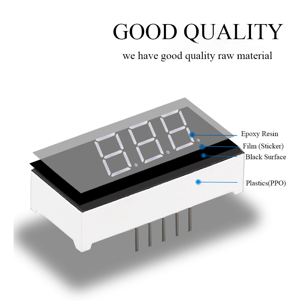 Ultra Bright white/red Common Cathode Custom Seven Segment Led Display For Uninterruptible Power System UPS
