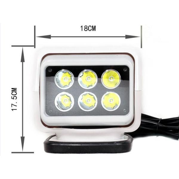 30W Cree Remote Control Led Camping Light With Magnetic Base Cigar Lighter