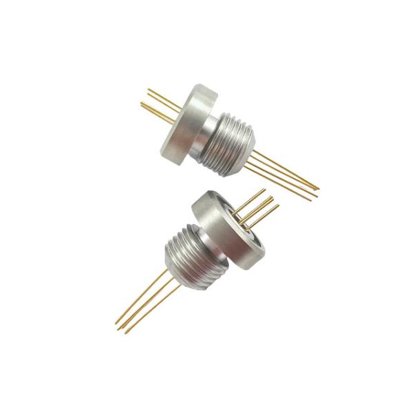 Screw Mounting Hermetic Feedthrough Connectors Electroless Nickel Contact Plating -70.C to 300.C