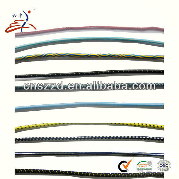 2.5mm Black Elastic Cord For Jewelry / Braided Stretchy Black String