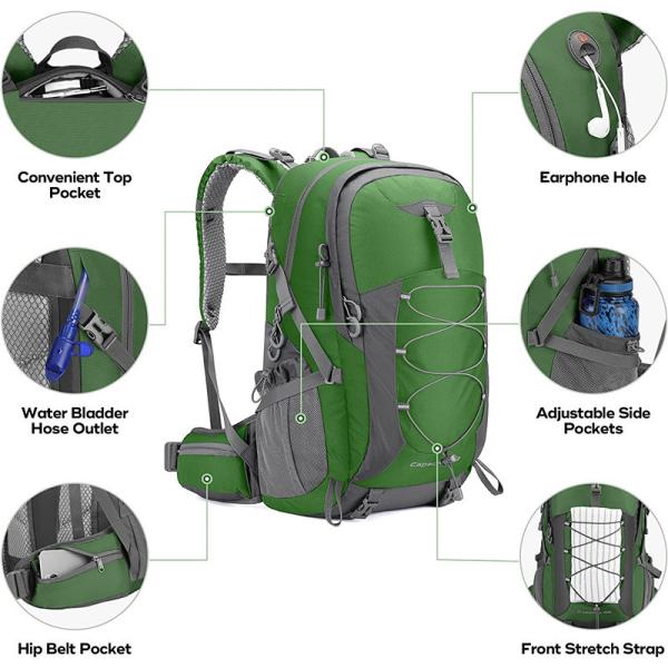 Outdoor Sports Lightweight Camping Backpack , Comfortable Ultralight Backpack 40L
