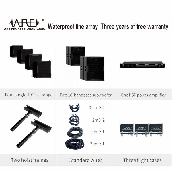 ARE Audio Single 10" Line Array Set Portable Line Array Professional Audio System Outdoor Line Array for Mini-show