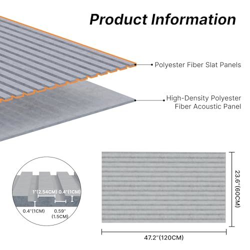 Quality Polyester Fiber Slat Acoustic Panels Vs Wood Slat Acoustic Panels for sale