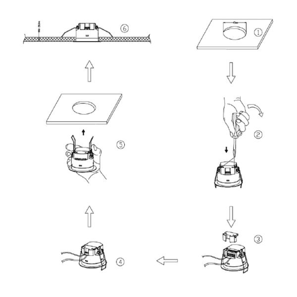 24GHz Lifesnor Detection DC Microwave Sensor Embedded Type Dry Contact Version MSA200D RC