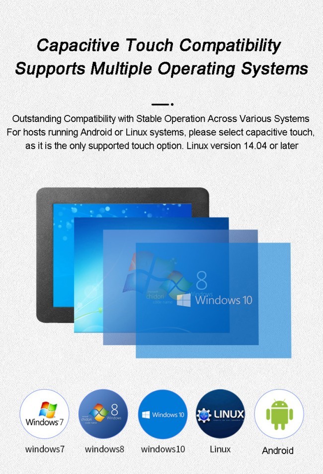 ZXTLCD 15.6 Inch Capacitive Monitor High Quality Computer Custom Embedded Touchscreen Industrial Control Devices