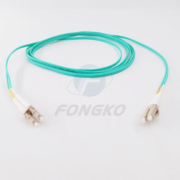 OM3 Optical Fiber Jumper , Optic Lc Network Patch Cord Ftth