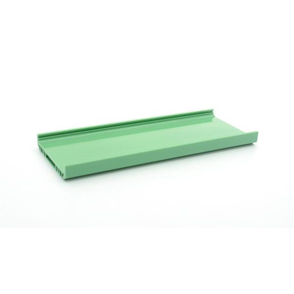 Green UPVC Trim Plastic Profile Extrusion Customized PVC Plastic Extrusion Profile