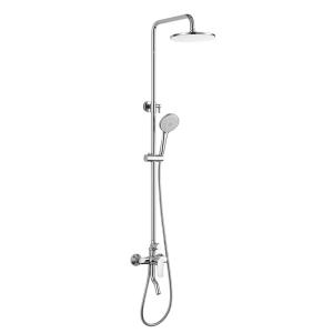 China Brass Bathroom Hand Shower Set With Slide Bar 3 Function on sale