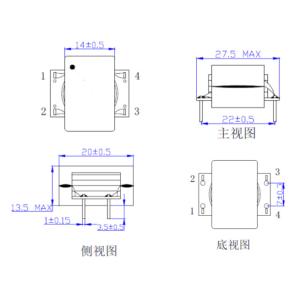 Buy cheap Customized ER20 Planar Power 220V To 12V Transformer product
