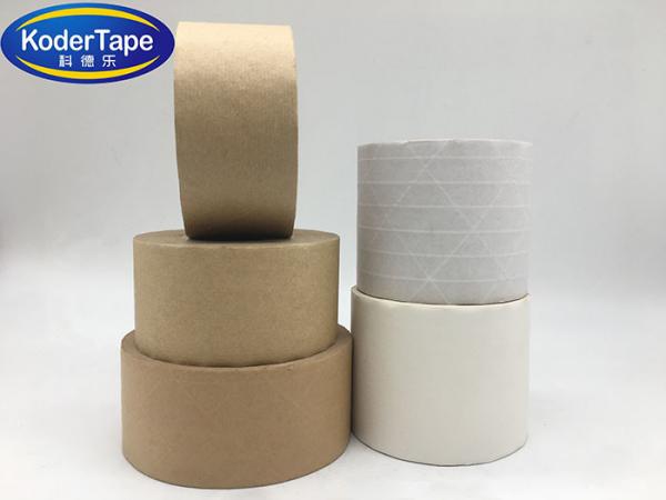 Quality Single Side Adhesive Customer Printed Gummed Paper Tape Water Activated Kraft Paper Tape for sale