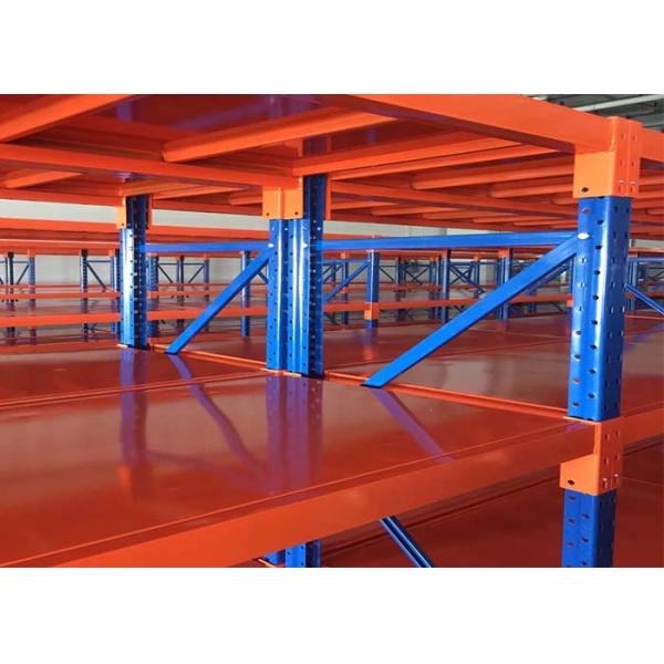 Powder Coated Long Span Racking System Customized Dimension Anti - Rust