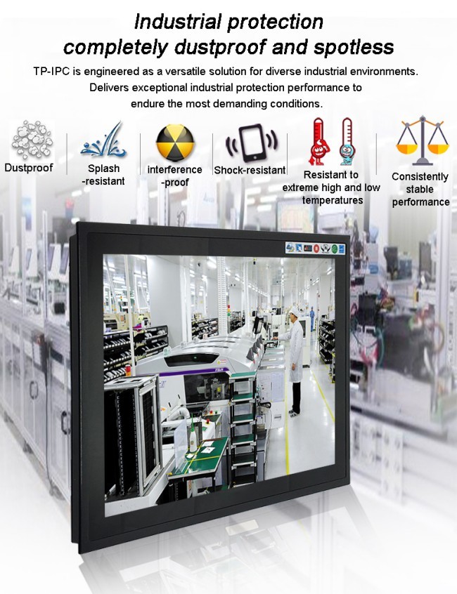 13.3 inch OEM/ODM IP65 Waterproof Linux/win 10 11 Industrial Android-Based Control Display Capacitive Embedded/Wall-Mounted Fanless All in One