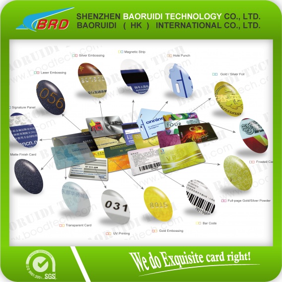 plastic magnetic loyalty gift card