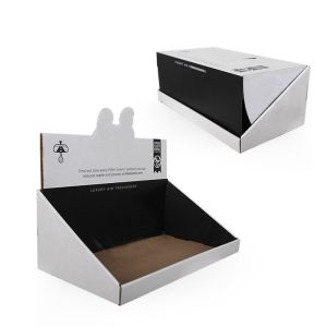 Litho CMYK Custom Printed Display Boxes Clay Coated Paper Yellow