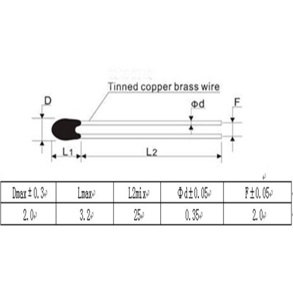 1K To 330k ohm 3100k To 4300k Temperature Sensor Thermistor For Electric Thermometer
