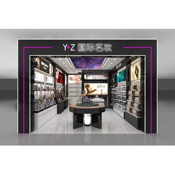 Skincare Shop Interior Design Gold Rush Series Case for Cosmetic Shop Decoration