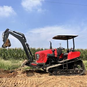 China Farming 80HP Crawler Tractor Loader Various Agricultural Tools on sale