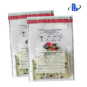 Buy cheap Tear Proof Tamper Evident Security Bags With Crafted Writing Area product