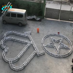 Buy cheap 4M Length Aluminium Arch Truss Heart Five Pointed Star Shape product