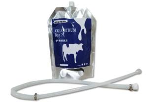 Buy cheap 4L Aluminum Foil / Silicone Calf Colostrum Bags With Spout Tube product