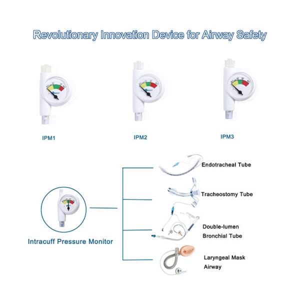 Digital Cuff Airway Pressure Monitor Indicator Range 22-32cmH2O For Adult
