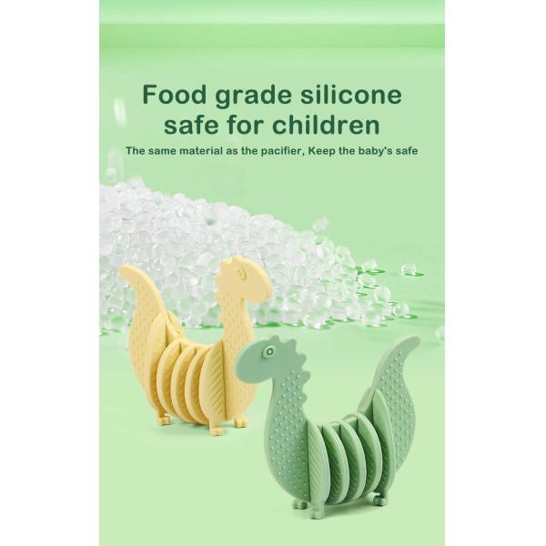 6PCS Baby Silicone Toys Building Blocks Dinosaur CE / EN71 / FDA