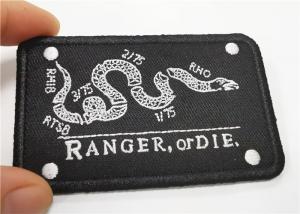 Buy cheap Clear Colorful Iron On Embroidered Patches Smooth Merrow Border product