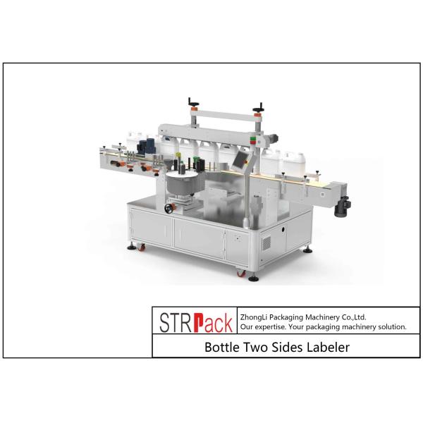 Two Sides Flat Bottle Labeling Machine Servo System 380V