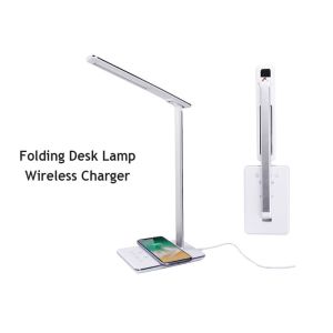 Buy cheap Eye Caring Foldable Desklamp 10W QI Wireless Charging Pad product