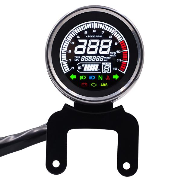 ODM Multifunction 12V Universal Motorcycle Lcd Digital Speedometer