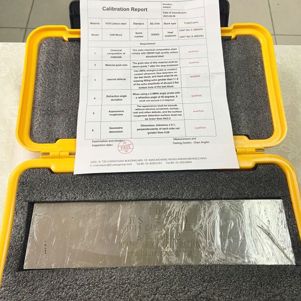 IOW Calibration Block API RP 2X-2004 Standard for Angle Beam Ultrasonic Testing
