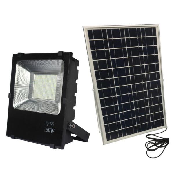 Solar Panel 150 W Industrial LED Flood Lights Timing Remote Control + Light Control