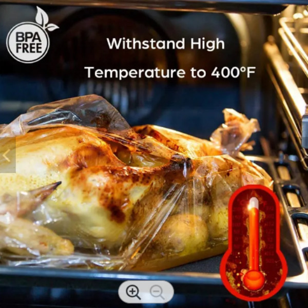 Odorless Oven Plastic Bag Transparent Oven Cooking Bags Customized