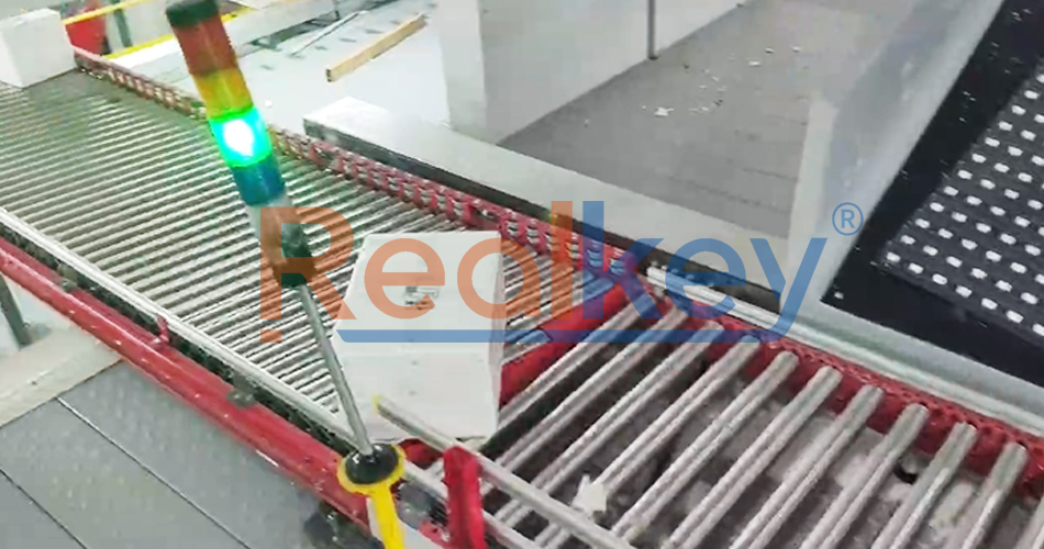 Realkey Roller Conveyor System in operation