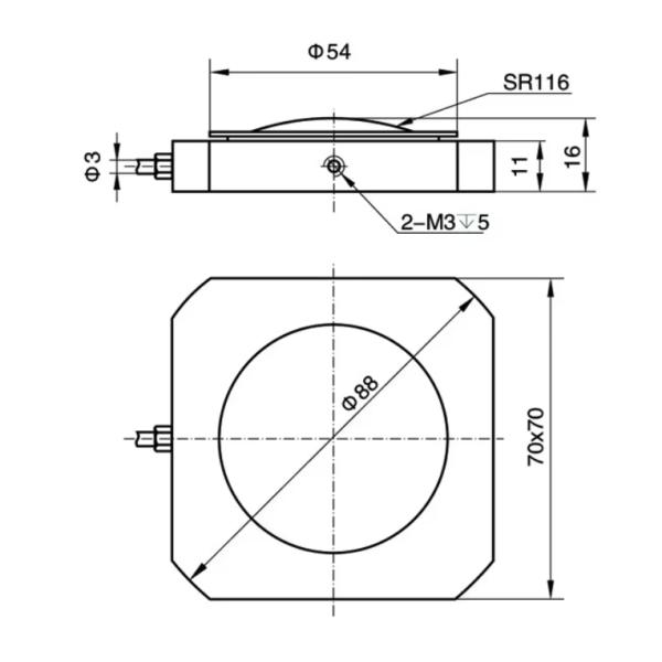 Pedal Force Sensor Automobile Brake Brake Force Detecting Sensor Stepping Type RJ-11