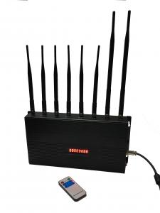 Buy cheap Cell Phone Signal Remote Control Jammer EST-502C8 12W 8 Omni Directional Antennas product