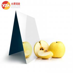 China Aluminum Mirror Sheet Lighting Reflective Rate 75% -98% Polished Anodizing Coated Plate on sale