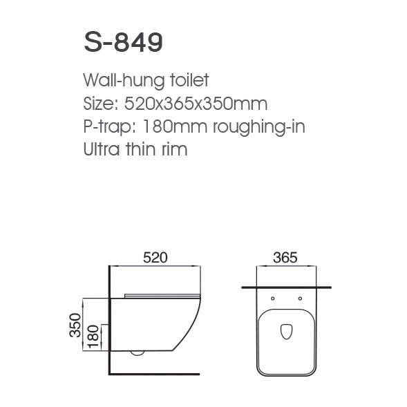 ALLWELL Sanitary Ware Wc Wall hang Ce Toilet Bowl Concealed Cistern Toilet Wc Wall hang Toilet